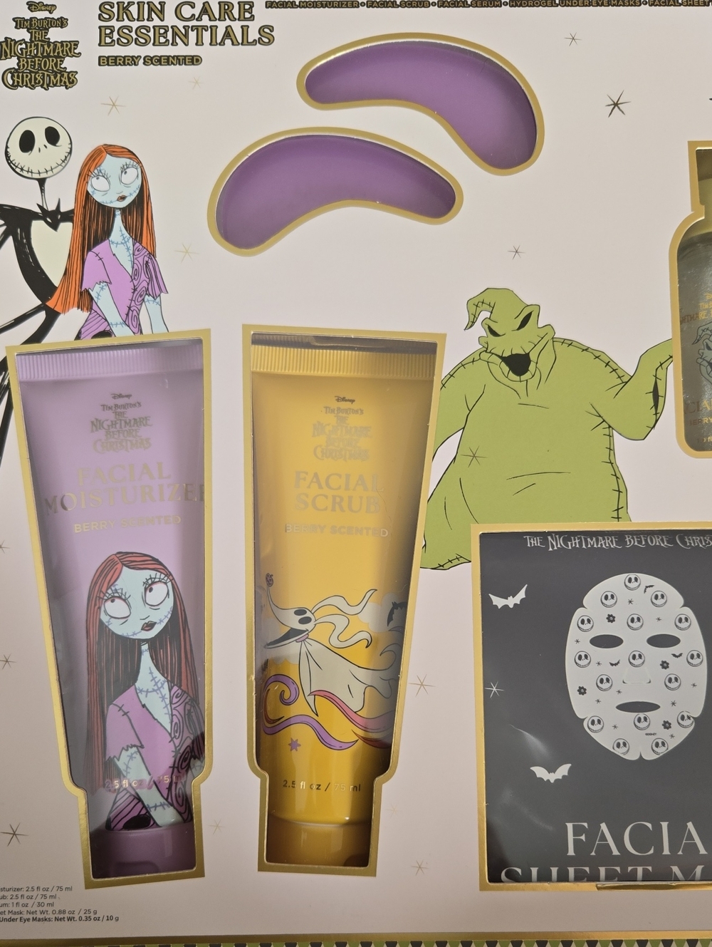 Disney NBC Nightmare Before Christmas Skincare Set Sally, Zero, Oogie Boogie Fac